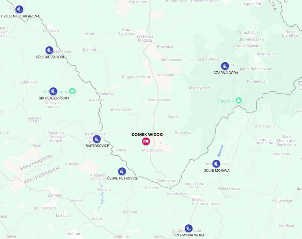 MAPA STOKÓW W OKOLICY MIEDZYLESIA